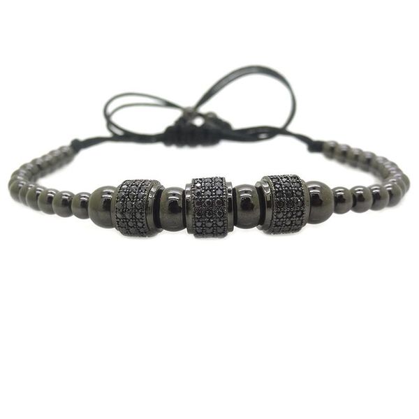 charm bracelets 2021 men jewelry brand bracelet,gun black micro pave cz tube beads braiding macrame bracelet & bangles for women, Golden;silver
charm bracelets 2021 men jewelry brand bracelet,gun black micro pave cz tube beads braiding macrame bracelet & bangles for women, Golden;silver
