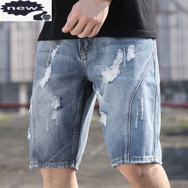 men's jeans vintage denim shorts men loose casual straight knee-length pants hole ripped washed light blue short plus size 28-42
men's jeans vintage denim shorts men loose casual straight knee-length pants hole ripped washed light blue short plus size 28-42