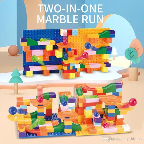 172pcs 2in1 puzzle track slide building block diy assembly bulid bricks toys for children marble racing run block ball toys
172pcs 2in1 puzzle track slide building block diy assembly bulid bricks toys for children marble racing run block ball toys