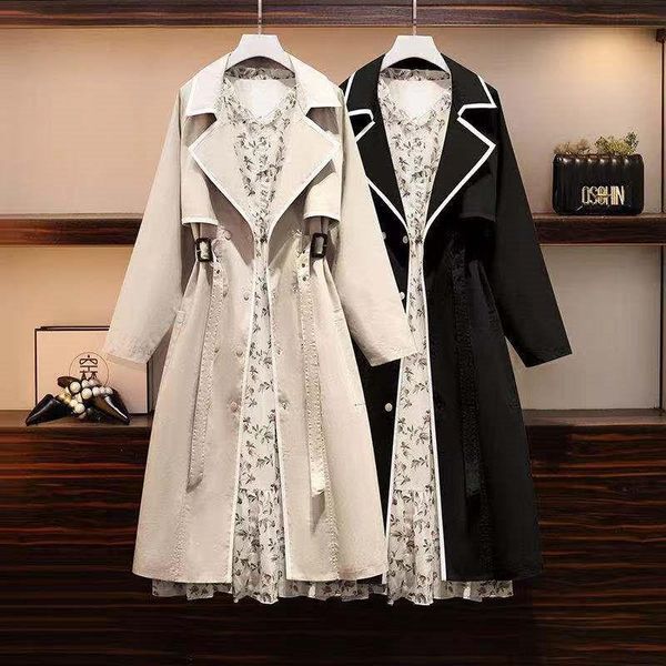 trench womens autumn casual plus size 4xl elegant single breasted waist classic simple long coat outwear female windbreaker, Tan;black
trench womens autumn casual plus size 4xl elegant single breasted waist classic simple long coat outwear female windbreaker, Tan;black