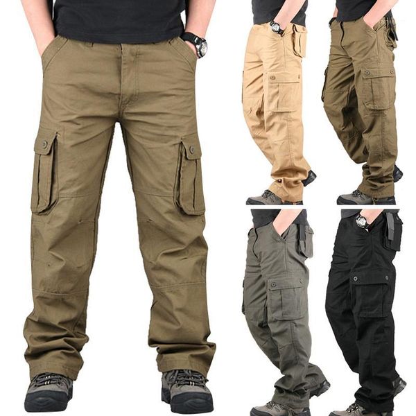 men's pants men outdoor three-dimensional pockets multi-functional casual autumn trousers multi-pocket fea8891, Black 
men's pants men outdoor three-dimensional pockets multi-functional casual autumn trousers multi-pocket fea8891, Black
