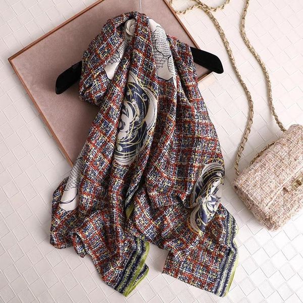 scarves 2021 summer women scarf fashion quality soft silk female shawls foulard beach cover-ups wraps bandana, Blue;gray
scarves 2021 summer women scarf fashion quality soft silk female shawls foulard beach cover-ups wraps bandana, Blue;gray