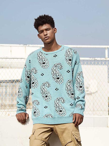 men's sweaters raf 04aw simons high street archive cashew blossom wool haze blue sweater loose 399, White;black
men's sweaters raf 04aw simons high street archive cashew blossom wool haze blue sweater loose 399, White;black