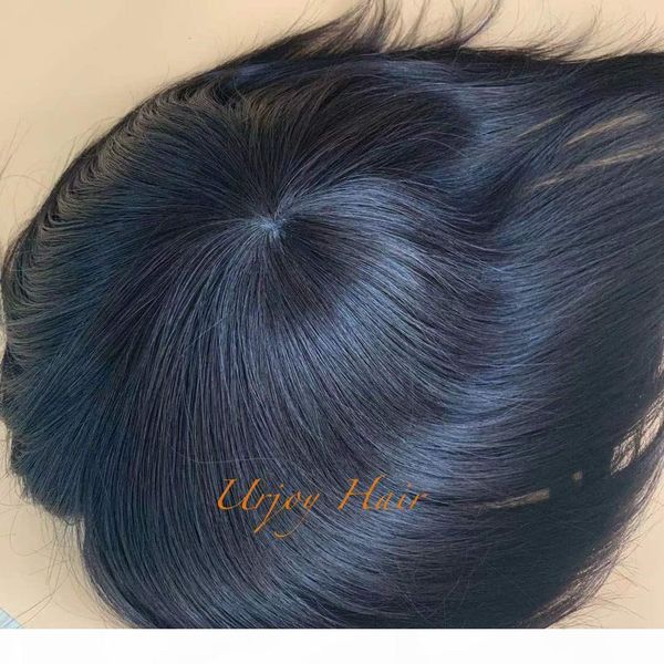 straight india human hair man wig human hair replacement indian remy human hair toupee for men, Black 
straight india human hair man wig human hair replacement indian remy human hair toupee for men, Black