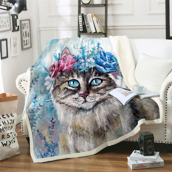 cute cat flower blanket 3d animal print plush throw for beds sofa bedding sherpa blankets kids gift 130x150cm
cute cat flower blanket 3d animal print plush throw for beds sofa bedding sherpa blankets kids gift 130x150cm