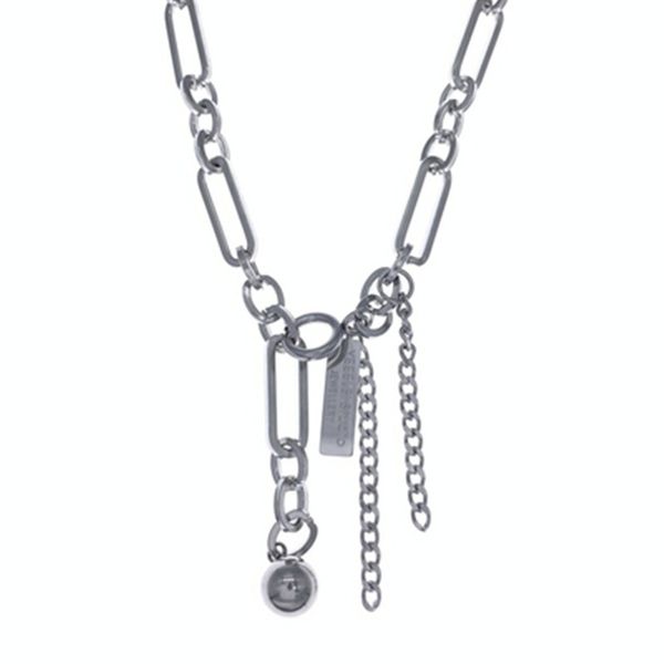 yeeelei titanium steel medium nature stitching necklace men and women street length adjustable hip hop style ins trendy cool necklace, Silver
yeeelei titanium steel medium nature stitching necklace men and women street length adjustable hip hop style ins trendy cool necklace, Silver