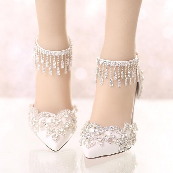 dress shoes womens bride rhinestones crystal pointed toe ankle strap buckle wedding stilettos high heels pumps white a7151, Black
dress shoes womens bride rhinestones crystal pointed toe ankle strap buckle wedding stilettos high heels pumps white a7151, Black