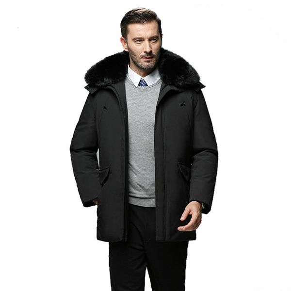 new winter 2020 mid-aged casual men with hood down luxury coats fur collar thick to low jacket yes apy6, Black
new winter 2020 mid-aged casual men with hood down luxury coats fur collar thick to low jacket yes apy6, Black