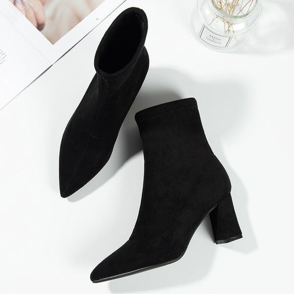 boots woman 2019 high-heeled shoes increase down high with boots sharp coarse with short woman small code1, Black
boots woman 2019 high-heeled shoes increase down high with boots sharp coarse with short woman small code1, Black