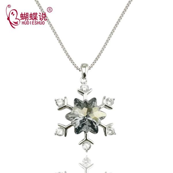 pendant necklaces hudieshuo gray necklace s925 sterlingsilver snowflake zirconia flower women's silverjewelry collar de las mujeres, Silver
pendant necklaces hudieshuo gray necklace s925 sterlingsilver snowflake zirconia flower women's silverjewelry collar de las mujeres, Silver