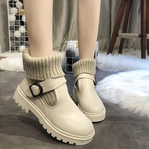 lucyever elastic knit pu leather ankle boots for women fashion buckle square heel short booties woman black beige platform shoes #zc7p
lucyever elastic knit pu leather ankle boots for women fashion buckle square heel short booties woman black beige platform shoes #zc7p