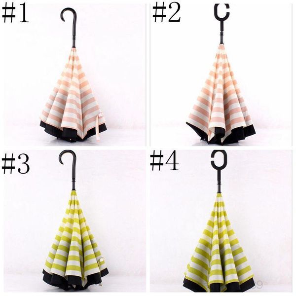 a-c type sun protection portable double pongee stripe reverse umbrella straight long handle outdoor umbrellas dhc95
a-c type sun protection portable double pongee stripe reverse umbrella straight long handle outdoor umbrellas dhc95