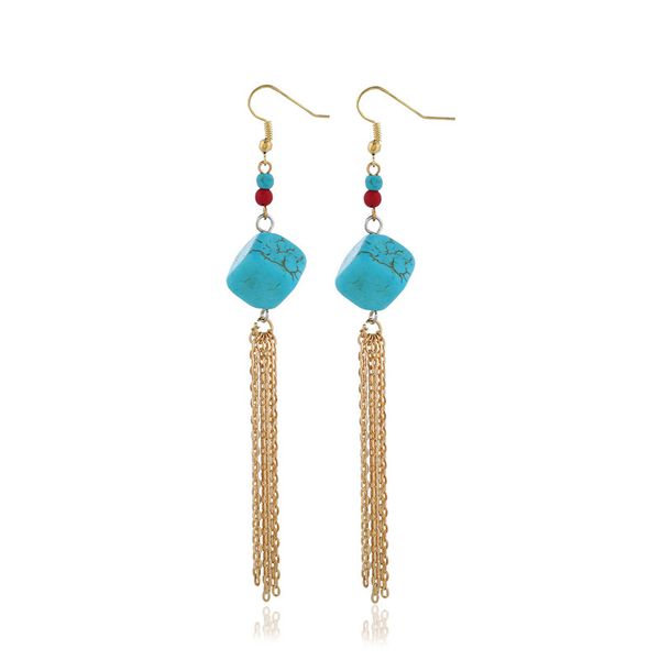 bohemian originally hand-made fringed earrings with exaggerated personality and long coloured turquoise earrings, Golden
bohemian originally hand-made fringed earrings with exaggerated personality and long coloured turquoise earrings, Golden