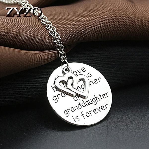 chains zyzq statement necklace birthday gift for grandmother with letter engraved double heart design round pendant wholesale lots&bulk, Silver
chains zyzq statement necklace birthday gift for grandmother with letter engraved double heart design round pendant wholesale lots&bulk, Silver