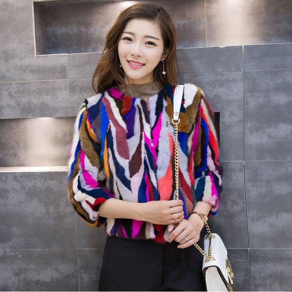 women's fur & faux genuine real natural coat fashion warm winter multicolor colorful waistcoats custom any size, Black
women's fur & faux genuine real natural coat fashion warm winter multicolor colorful waistcoats custom any size, Black