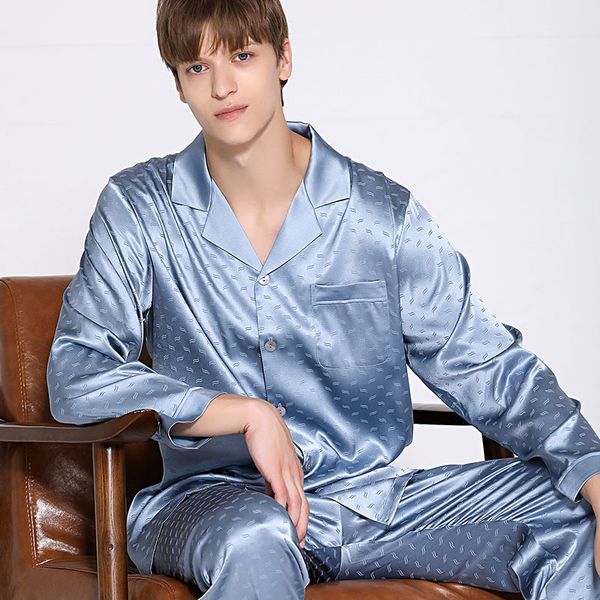 momme 19 natural new long sleeve pajama sets elegant blue man jacquard silk sheets male sleepwear t9085 9bam, Black;brown
momme 19 natural new long sleeve pajama sets elegant blue man jacquard silk sheets male sleepwear t9085 9bam, Black;brown