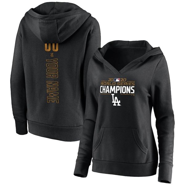 los angeles dodgers women's fanatics branded 2020 world series champions custom v-neck pullover hoodie, Black
los angeles dodgers women's fanatics branded 2020 world series champions custom v-neck pullover hoodie, Black