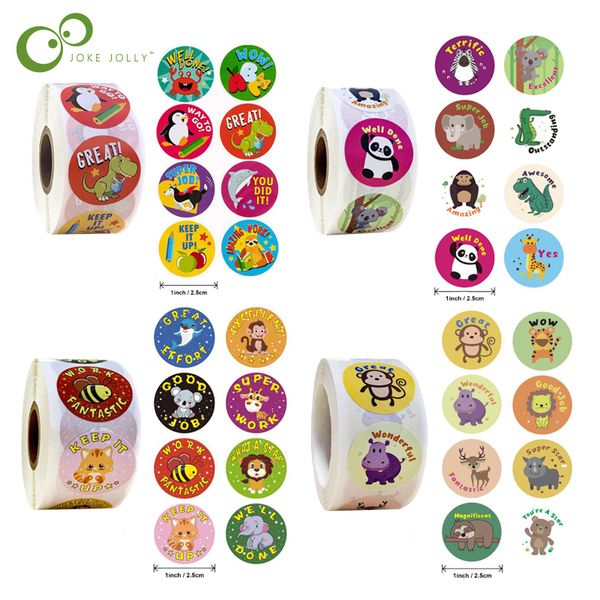 500 pcs/pack cartoon aniamls teacher reward stickers school student encouragement words for kids toy sticker gyh q1215
500 pcs/pack cartoon aniamls teacher reward stickers school student encouragement words for kids toy sticker gyh q1215