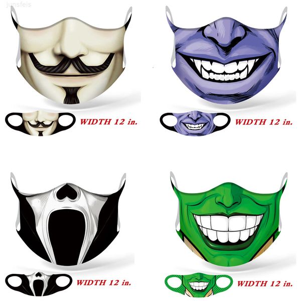 masks fashion face halloween cosplay full-color ice silk clown big mouth skull sunscreen mask
masks fashion face halloween cosplay full-color ice silk clown big mouth skull sunscreen mask
