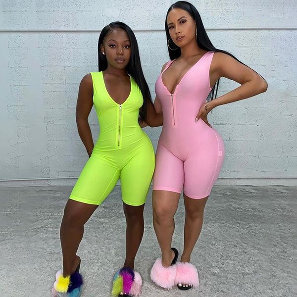 women running jogging sports sleeveless zipper deep v neck stretch elastic workout jumpsuit playsuit gym wear1, Black;white
women running jogging sports sleeveless zipper deep v neck stretch elastic workout jumpsuit playsuit gym wear1, Black;white