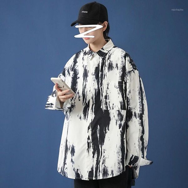2020 autumn men's square neck tie dye color casual loose regular long sleeve shirt coat young fashion plus size -5xl1, White;black
2020 autumn men's square neck tie dye color casual loose regular long sleeve shirt coat young fashion plus size -5xl1, White;black