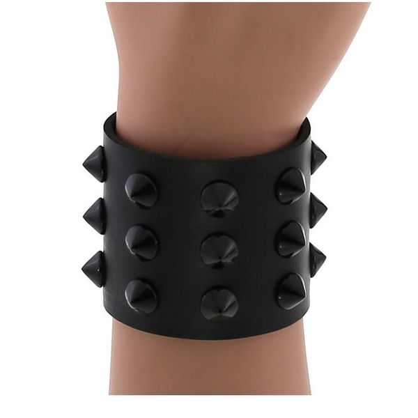 spikes rivet stud wide cuff leather punk gothic rock bangle bracelet fashion pu leather bracelet women men qylbfu, White
spikes rivet stud wide cuff leather punk gothic rock bangle bracelet fashion pu leather bracelet women men qylbfu, White