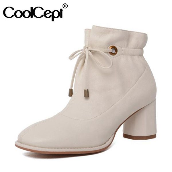 boots coolcept woman high heel genuine leather strange ankle boot winter shoes fashion size 34-40, Black
boots coolcept woman high heel genuine leather strange ankle boot winter shoes fashion size 34-40, Black