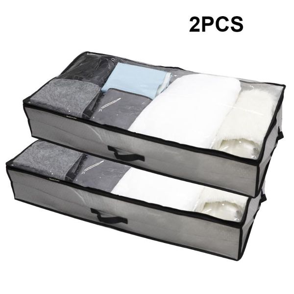 storage bags 2 pcs foldable blankets clothes with transparent waterproof layer breathable zippered organizer clear window
storage bags 2 pcs foldable blankets clothes with transparent waterproof layer breathable zippered organizer clear window