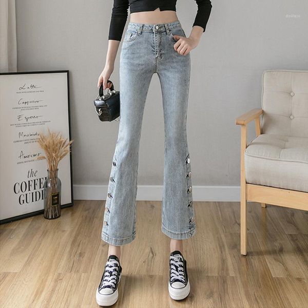 high waist nine point jeans children autumn winter 2020 new versatile loose side single breasted micro pants ins fashion1, Blue
high waist nine point jeans children autumn winter 2020 new versatile loose side single breasted micro pants ins fashion1, Blue
