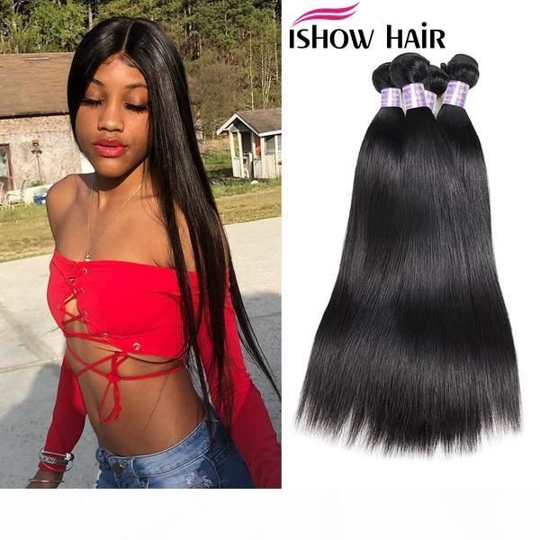 ishow hair 8a peruvian straight virgin hiar 4 bundles 100% unprocessed peruvian human hair weaves peruvian virgin hair straight dyeable, Black
ishow hair 8a peruvian straight virgin hiar 4 bundles 100% unprocessed peruvian human hair weaves peruvian virgin hair straight dyeable, Black