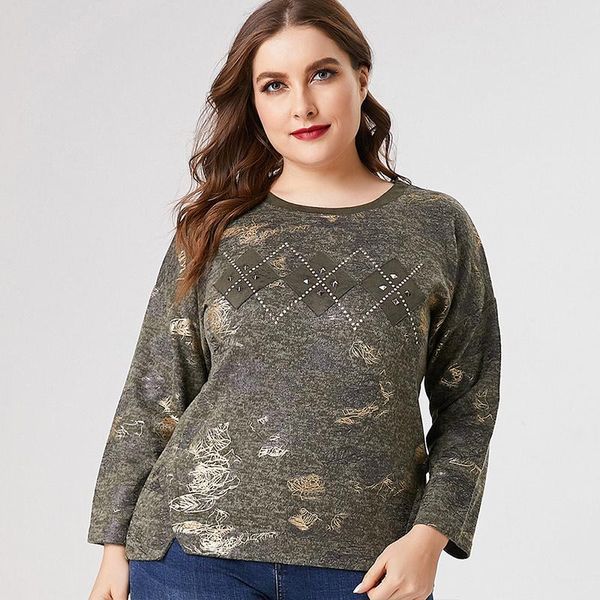 women's t-shirt 2021 fall women long sleeve printed womens fashion retro elegant mom clothes plus size ladies top, White
women's t-shirt 2021 fall women long sleeve printed womens fashion retro elegant mom clothes plus size ladies top, White