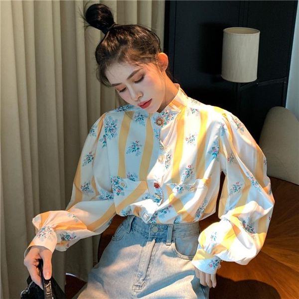 women's blouses & shirts floral chemisiers et femme blusas mujer de moda spring fall long sleeve clothing plus size fashion, White
women's blouses & shirts floral chemisiers et femme blusas mujer de moda spring fall long sleeve clothing plus size fashion, White