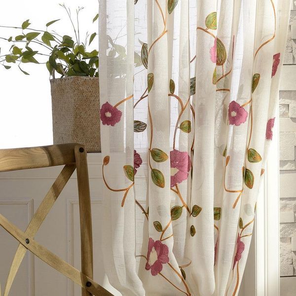 curtain & drapes polyester cotton embroidered curtains floral design for living rooms bed rooms, and children's room , window screens1
curtain & drapes polyester cotton embroidered curtains floral design for living rooms bed rooms, and children's room , window screens1
