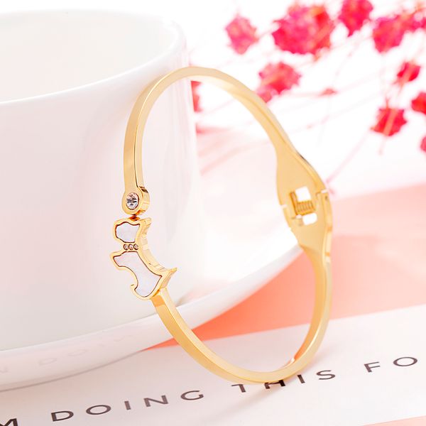 wholesale white shell dog brand letter fashion jewelry cuff bracelets bangles titanium steel bangle for women, Black
wholesale white shell dog brand letter fashion jewelry cuff bracelets bangles titanium steel bangle for women, Black