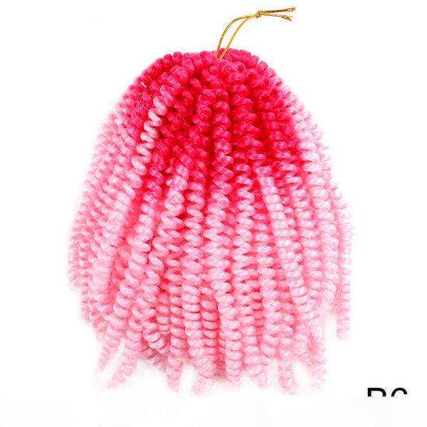 8inch ombre hair extension crochet spring twist crochet braids synthetic braiding hair 100g pc jamaica bounce fluffy twist, Black
8inch ombre hair extension crochet spring twist crochet braids synthetic braiding hair 100g pc jamaica bounce fluffy twist, Black