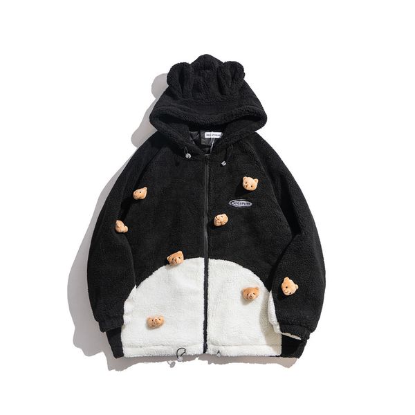 2020 female impersonator of cartoons bear watch cotton padded thick male jacket streetwear xnsm, Black;brown
2020 female impersonator of cartoons bear watch cotton padded thick male jacket streetwear xnsm, Black;brown