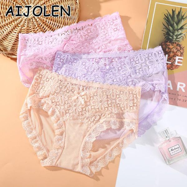 aijolen solid color lace flower panties hollow mesh ladies underwear v-shaped waist low-waist underpants women's briefs, Black;pink
aijolen solid color lace flower panties hollow mesh ladies underwear v-shaped waist low-waist underpants women's briefs, Black;pink