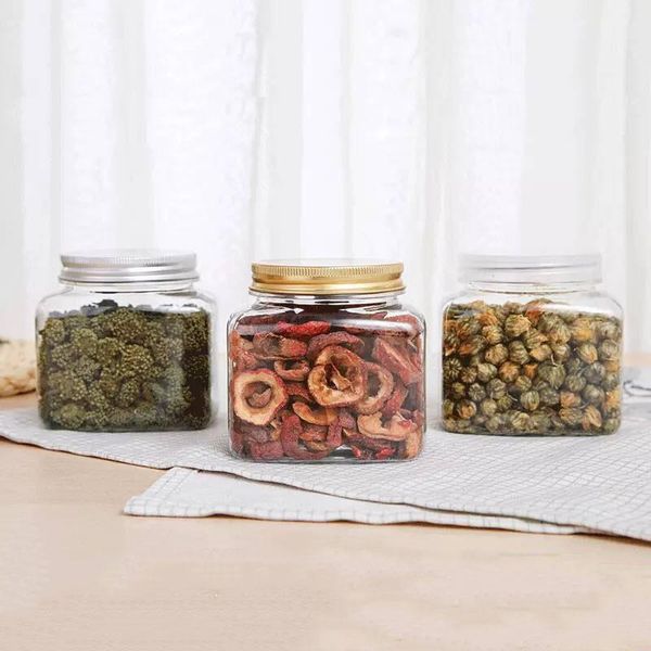 15pcs/lot 300ml square plastic jar plastic storage bottle for food candy cookie plastic tube pet bottle gold aluminum lids bbyjul 
15pcs/lot 300ml square plastic jar plastic storage bottle for food candy cookie plastic tube pet bottle gold aluminum lids bbyjul