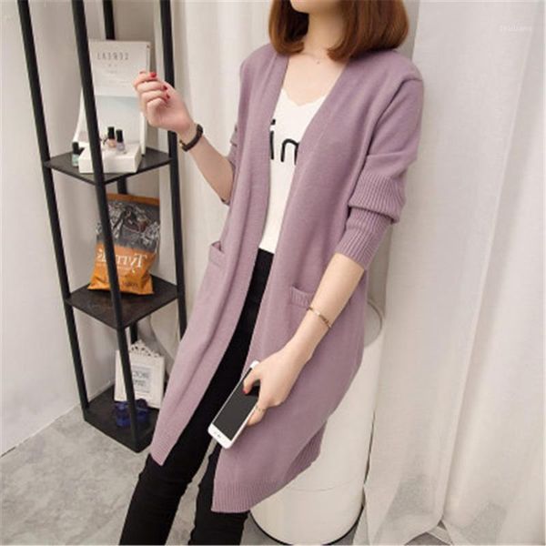 autumn winter 2020 mid-length cardigan sweater women long-sleeved jacket women's solid color large size cardigan sweaters 1, White
autumn winter 2020 mid-length cardigan sweater women long-sleeved jacket women's solid color large size cardigan sweaters 1, White