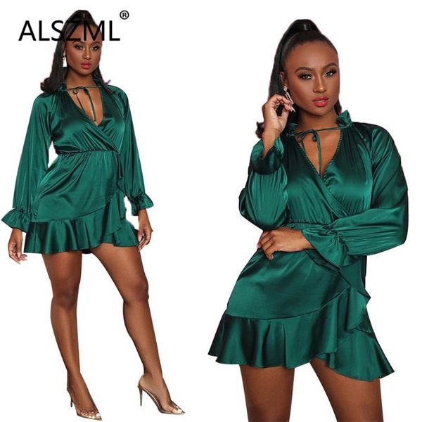 green deep v neck long sleeve fit and flare dress office lady fashion women mini dress high street, Black;gray
green deep v neck long sleeve fit and flare dress office lady fashion women mini dress high street, Black;gray