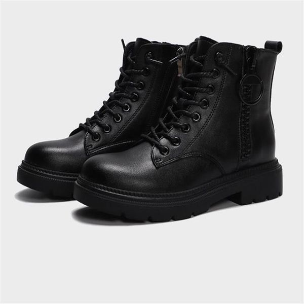 boots 2021 four seasons leather flat bottom black round head low cylinder viscose shoes side zipper lace up women's s
boots 2021 four seasons leather flat bottom black round head low cylinder viscose shoes side zipper lace up women's s