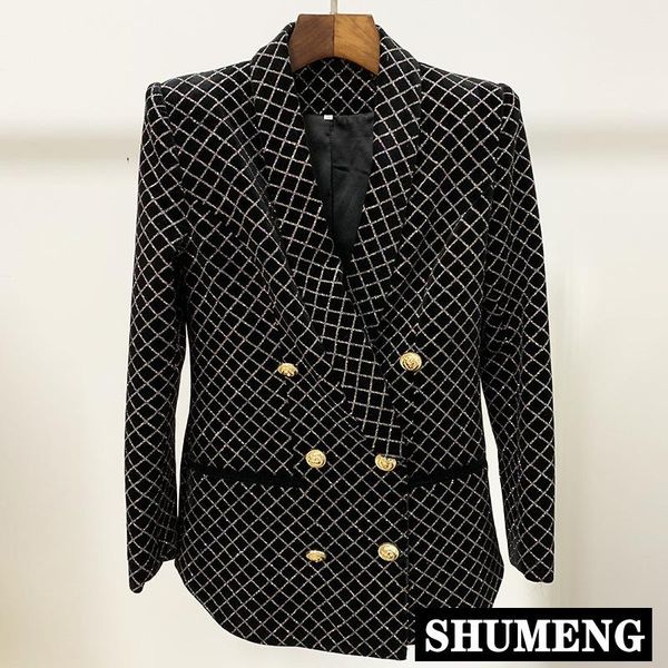 women's suits & blazers 2021 autumn winter women fashion long sleeve notched collar lion button plaid shiny velvet blazer coat retro ja, White;black
women's suits & blazers 2021 autumn winter women fashion long sleeve notched collar lion button plaid shiny velvet blazer coat retro ja, White;black