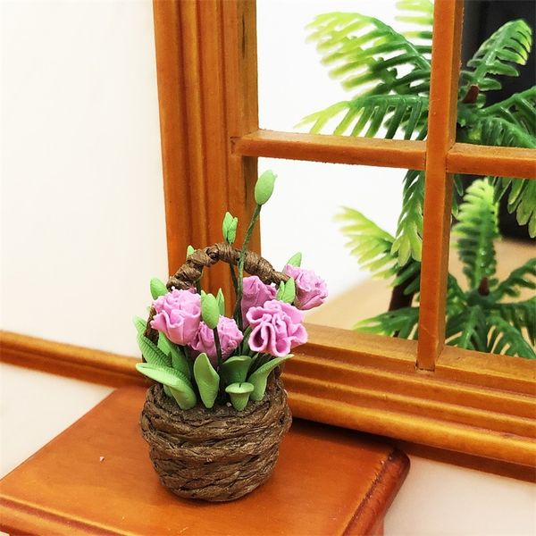 1: 12 mini doll house dollhouse flower living room decoration simulation carnation pot model handmade design crsm
1: 12 mini doll house dollhouse flower living room decoration simulation carnation pot model handmade design crsm