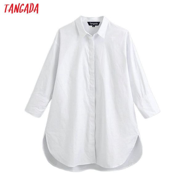 tangada women oversized white cotton shirts blouse long sleeve solid female casual long shirt be575 201126
tangada women oversized white cotton shirts blouse long sleeve solid female casual long shirt be575 201126