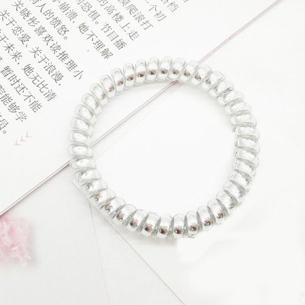 1pc frosted colored telephone wire elastic hair bands plastic gum for girls hair ties no crease ponytail holder hair accessories h wmtyav, Black;brown
1pc frosted colored telephone wire elastic hair bands plastic gum for girls hair ties no crease ponytail holder hair accessories h wmtyav, Black;brown