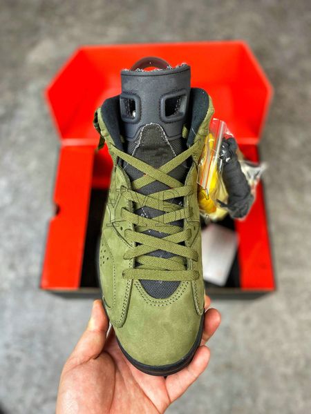 new travis scott x 6 cactus jack medium dark army green shoes mens womens trainers sports sneakers, White;red
new travis scott x 6 cactus jack medium dark army green shoes mens womens trainers sports sneakers, White;red