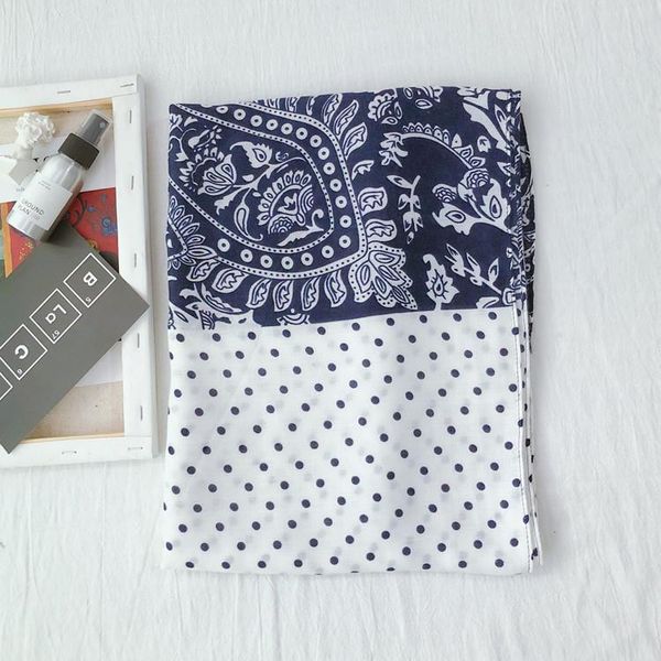 scarves 2021 design women shawl scarf dot printed beach sunscreen patchwork bufanda wrap, Blue;gray
scarves 2021 design women shawl scarf dot printed beach sunscreen patchwork bufanda wrap, Blue;gray