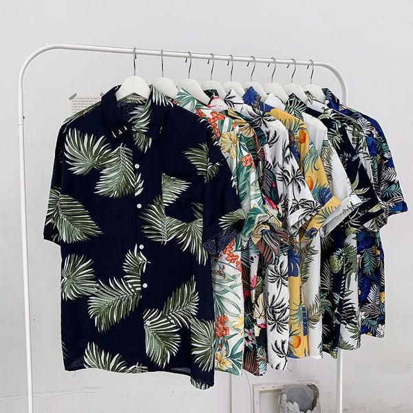 2019 summer new large size male original tiled beach casual couples flower shirt1, White;black
2019 summer new large size male original tiled beach casual couples flower shirt1, White;black