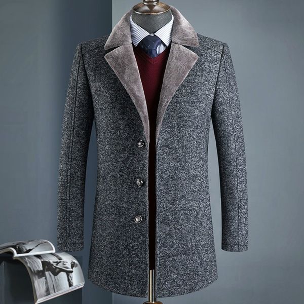2020 new arrival winter wool thicked trench coat men,men's casual wool 60% jackets, Black
2020 new arrival winter wool thicked trench coat men,men's casual wool 60% jackets, Black