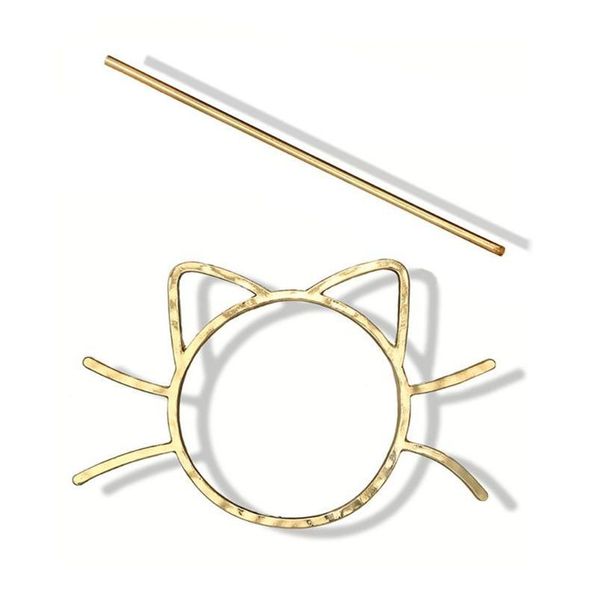 ladies geometric meow cat pierced hair clip cute metallic slide comb hairpin shawl pin brooch styling ponytail holder b wmtmtx, Silver
ladies geometric meow cat pierced hair clip cute metallic slide comb hairpin shawl pin brooch styling ponytail holder b wmtmtx, Silver